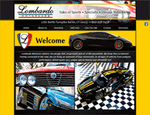 Tablet Screenshot of lombardomotorcars.com